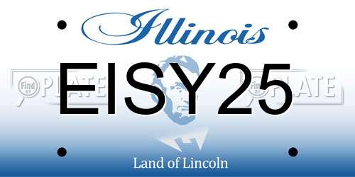 EISY25 Illinois License Plate