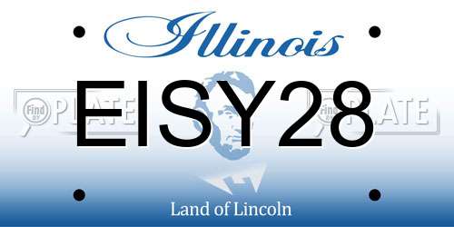 EISY28 Illinois License Plate