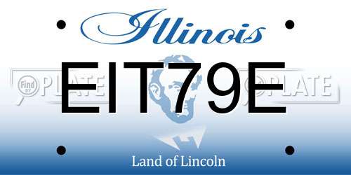 EIT79E Illinois License Plate