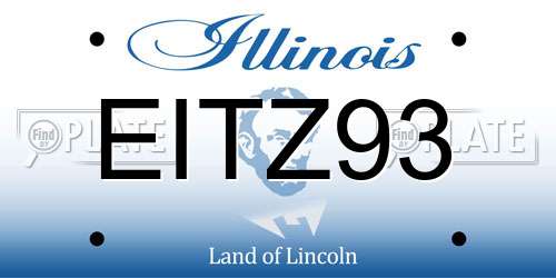 EITZ93 Illinois License Plate