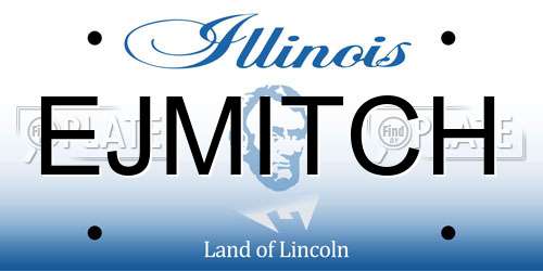 EJMITCH Illinois License Plate