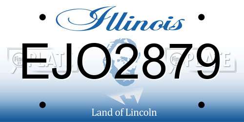 EJO2879 Illinois License Plate