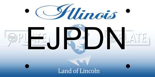 EJPDN Illinois License Plate