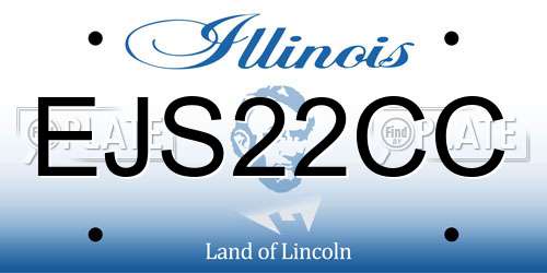 EJS22CC Illinois License Plate