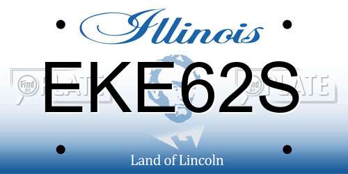 EKE62S Illinois License Plate