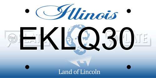 EKLQ30 Illinois License Plate