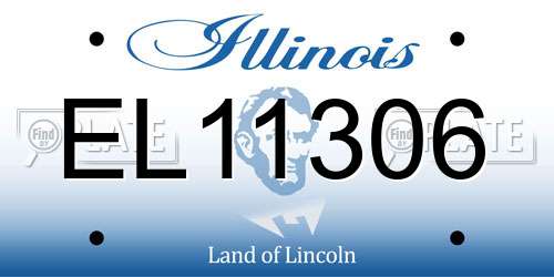 EL11306 Illinois License Plate