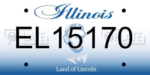 EL15170 Illinois License Plate