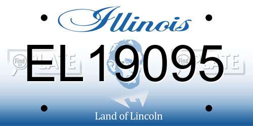 EL19095 Illinois License Plate