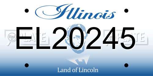 EL20245 Illinois License Plate