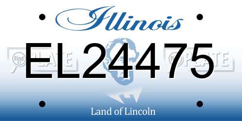 EL24475 Illinois License Plate