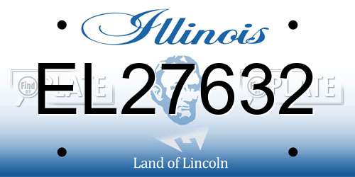 EL27632 Illinois License Plate
