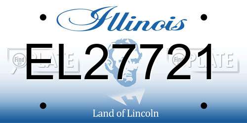 EL27721 Illinois License Plate