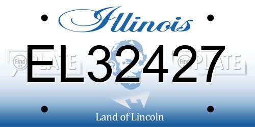 EL32427 Illinois License Plate