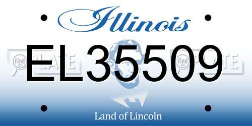 EL35509 Illinois License Plate