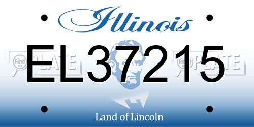 EL37215 Illinois License Plate
