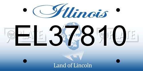 EL37810 Illinois License Plate