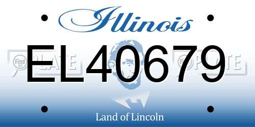 EL40679 Illinois License Plate