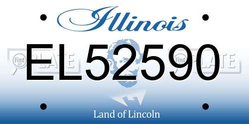 EL52590 Illinois License Plate