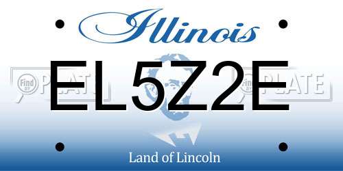 EL5Z2E Illinois License Plate
