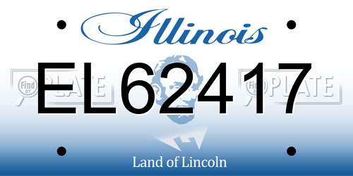 EL62417 Illinois License Plate