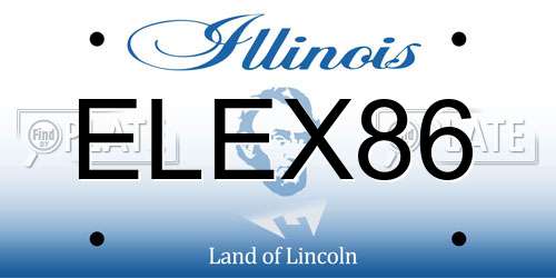 ELEX86 Illinois License Plate