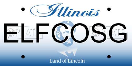 ELFCOSG Illinois License Plate