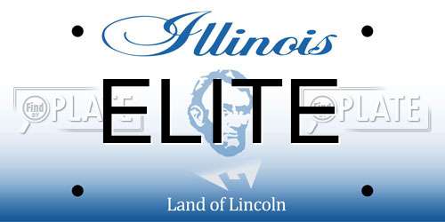 ELITE Illinois License Plate