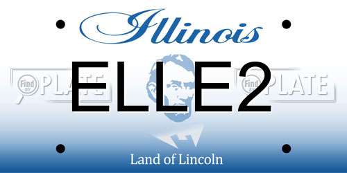 ELLE2 Illinois License Plate