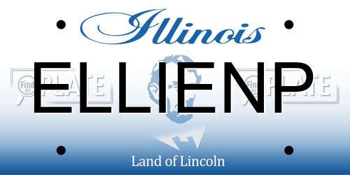 ELLIENP Illinois License Plate