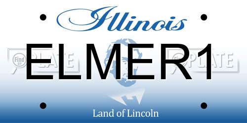 ELMER1 Illinois License Plate