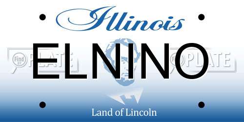 ELNINO Illinois License Plate