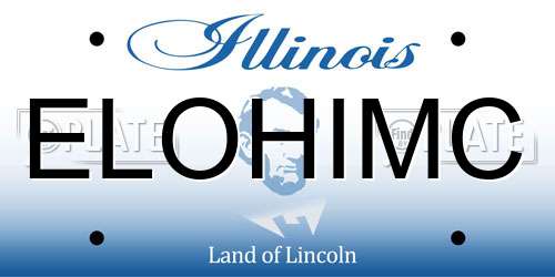 ELOHIMC Illinois License Plate