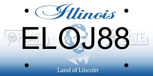 ELOJ88 Illinois License Plate