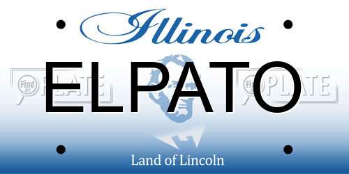 ELPATO Illinois License Plate