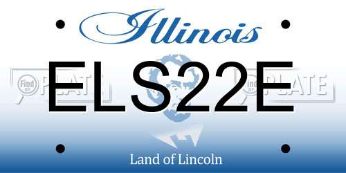 ELS22E Illinois License Plate