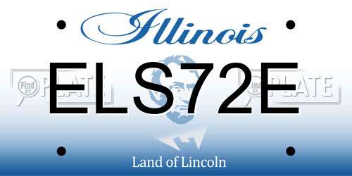 ELS72E Illinois License Plate