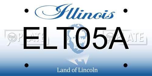 ELT05A Illinois License Plate