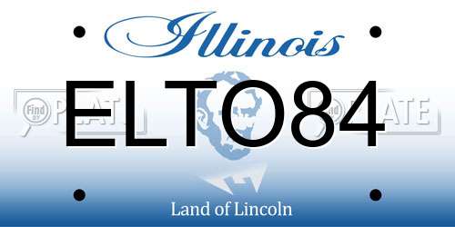 ELTO84 Illinois License Plate