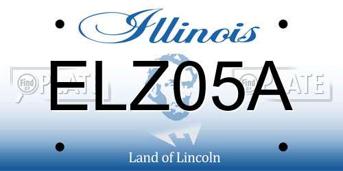 ELZ05A Illinois License Plate