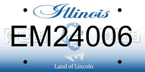 EM24006 Illinois License Plate