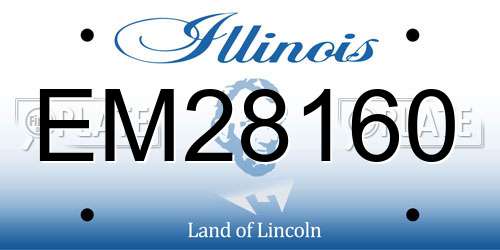 EM28160 Illinois License Plate