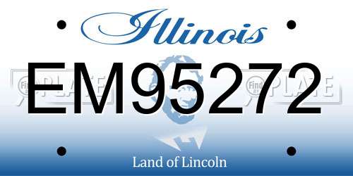 EM95272 Illinois License Plate