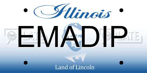 EMADIP Illinois License Plate