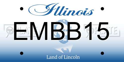 EMBB15 Illinois License Plate