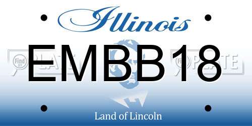 EMBB18 Illinois License Plate