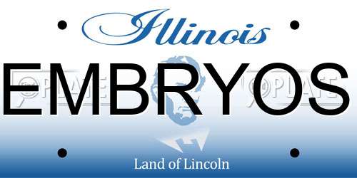 EMBRYOS Illinois License Plate