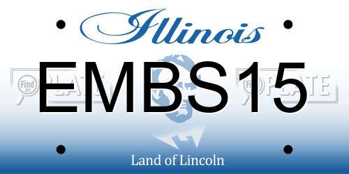 EMBS15 Illinois License Plate