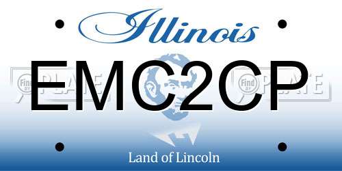 EMC2CP Illinois License Plate