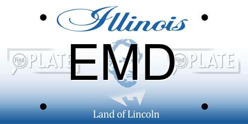 EMD Illinois License Plate